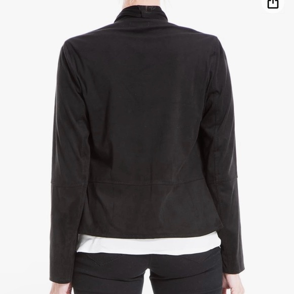 NWT Max Studio Women's Faux Suede Short Drape Jacket Size Large - Picture 5 of 7